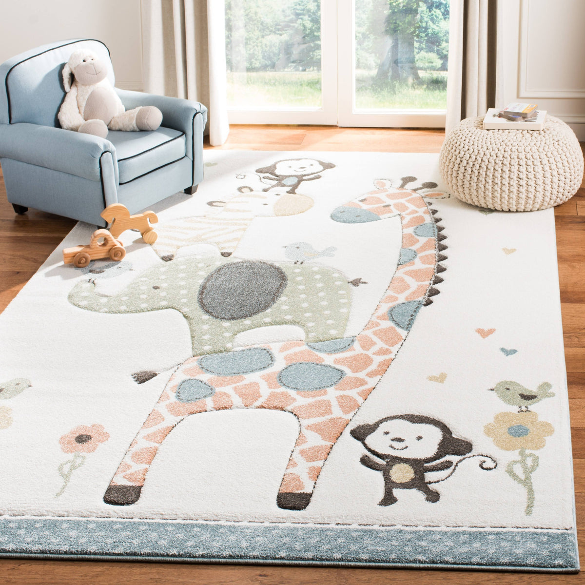 Safavieh Carousel Kids Ivory 4 ft. x 6 ft. Area Rug