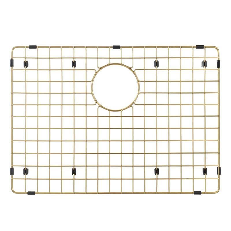 Starstar Sinks Protector Matte Gold 304 Stainless Steel Kitchen Sink Bottom Grid, Rack (21.25 x 15.25)