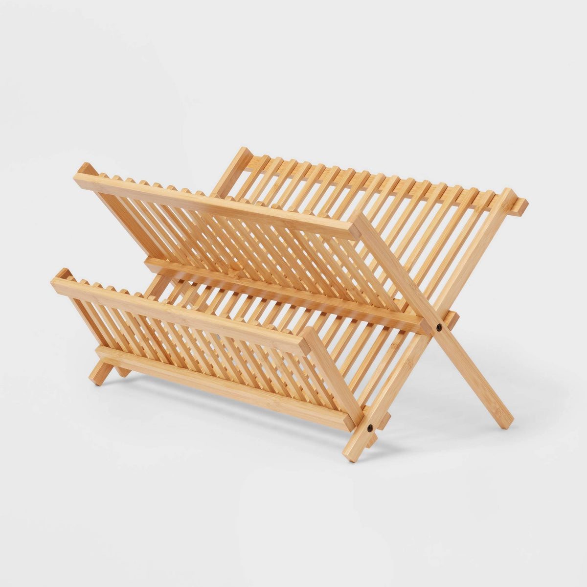 Brightroom Bamboo Brown Dish Drying Rack | Target