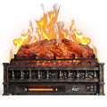 TURBRO Eternal Flame Infrared Electric Fireplace Logs 23 in. Fireplace Insert Log Heater, Realistic Lemonwood Ember Bed, Bronze