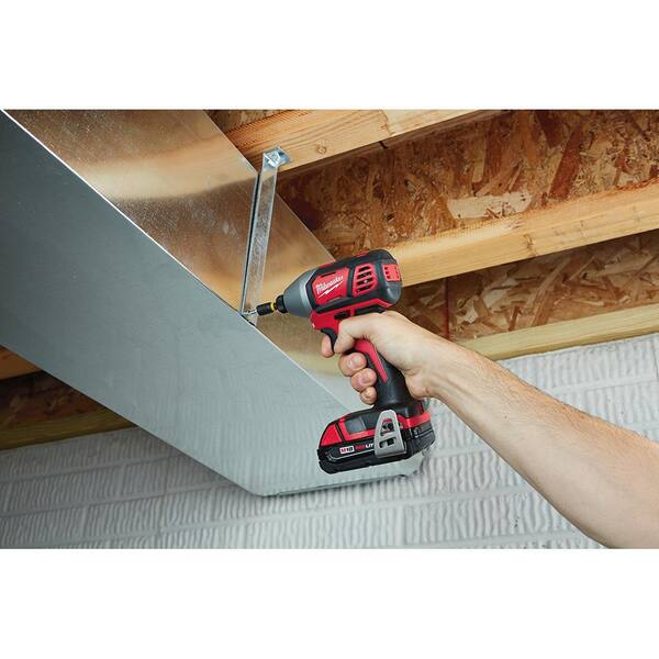 M18 18V Lithium-Ion Cordless Drill Driver/Impact Driver Combo Kit (2-Tool) W/ 4-1/2 in. Cut-Off/Grinder