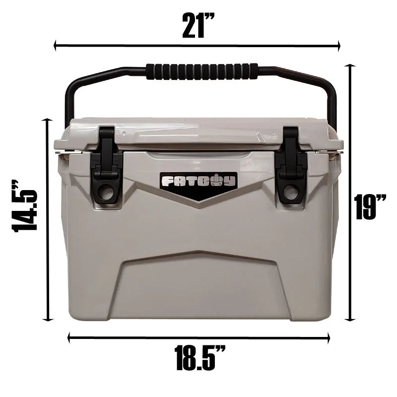 Fatboy 20 Quart Roto Molded Hard Sided Cooler Coral