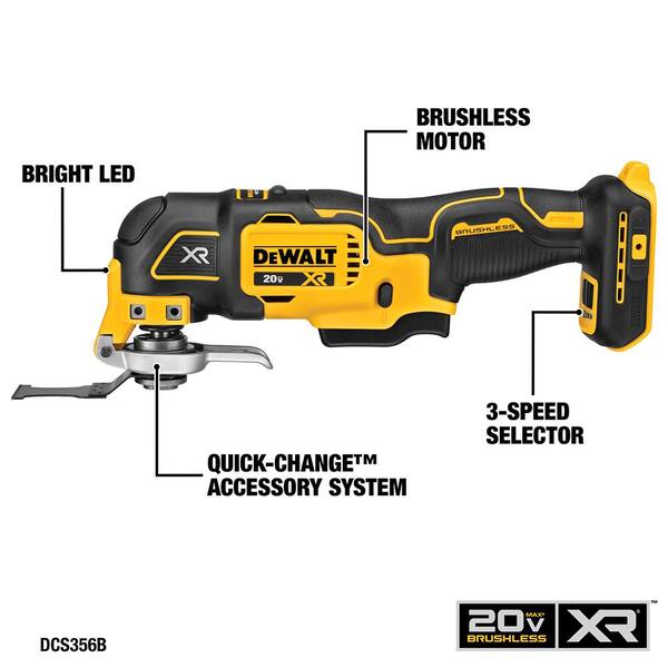 20V MAX Cordless 7 Tool Combo Kit, 20V MAX 4.5 - 5 In. Grinder, and (1) 20V 4.0ah and (1) 20V 2.0ah Batteries