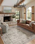 Magnolia Home by Joanna Gaines x Loloi 9'6" 13'1" Silver/Dove Large Millie MIE-01 Area Rug