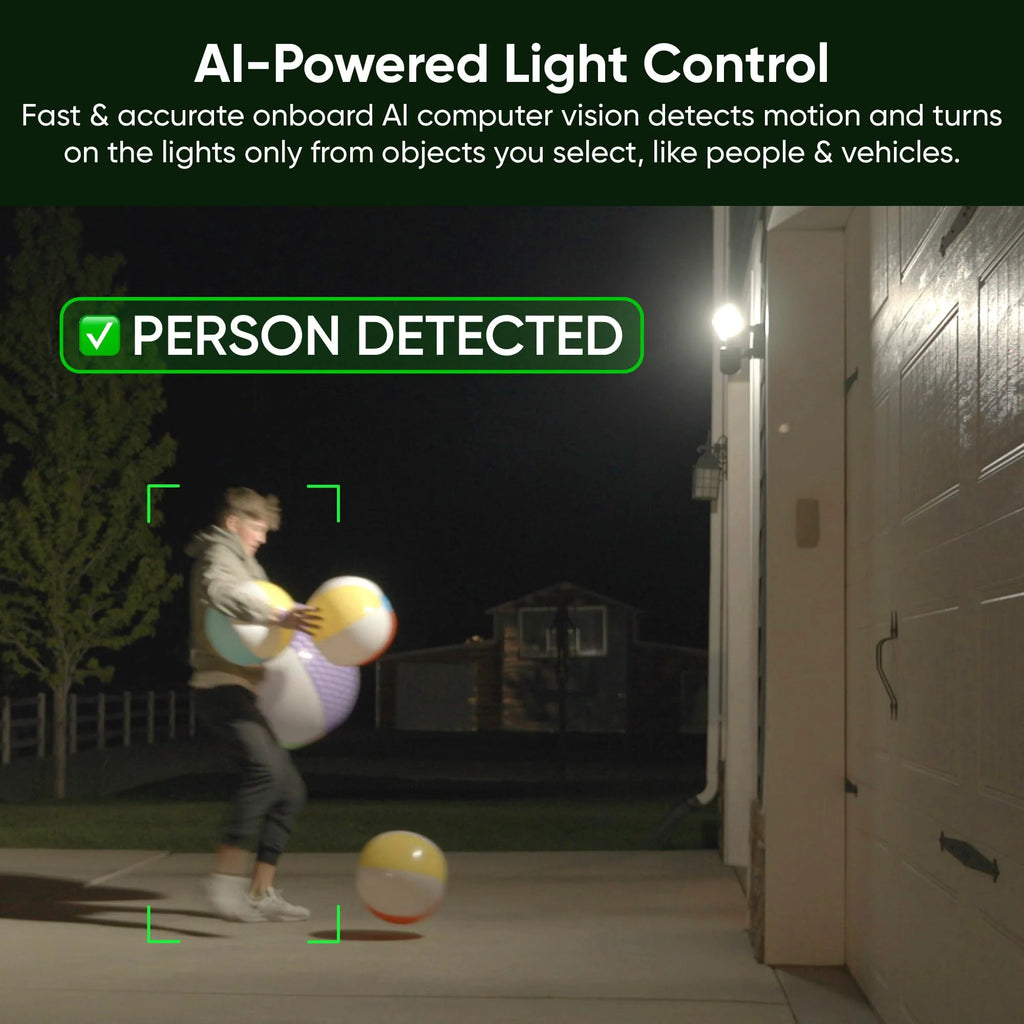 WYZE Wired Floodlight Camera Pro. 180 Wide View for Home