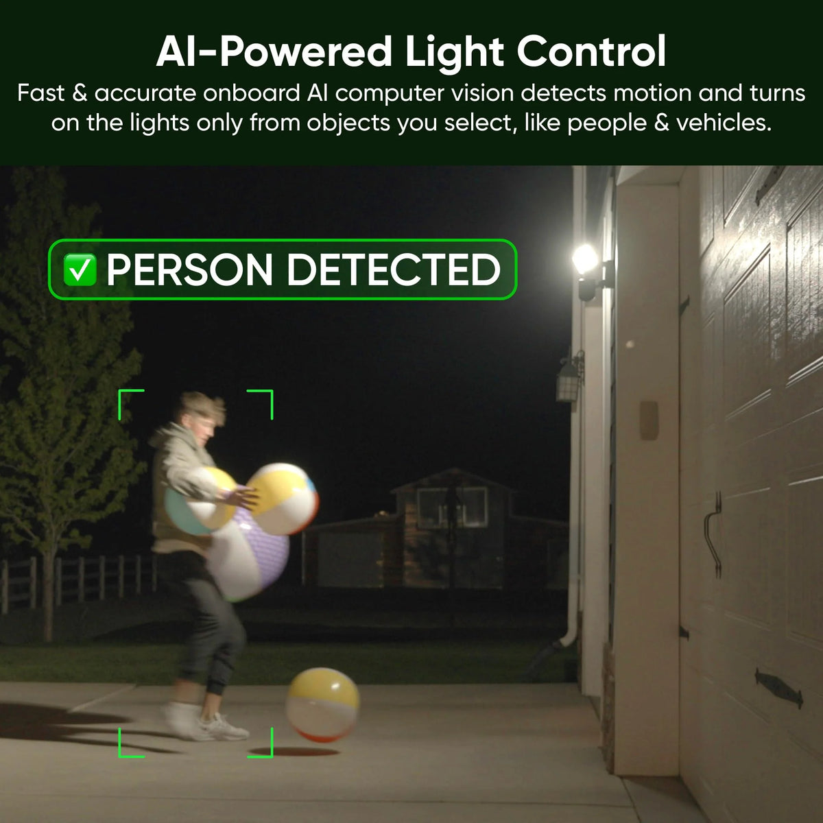 WYZE Wired Floodlight Camera Pro. 180 Wide View for Home