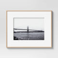 11" x 14" Matted Narrow Rounded Gallery Frame Mid-tone Natural - Project 62