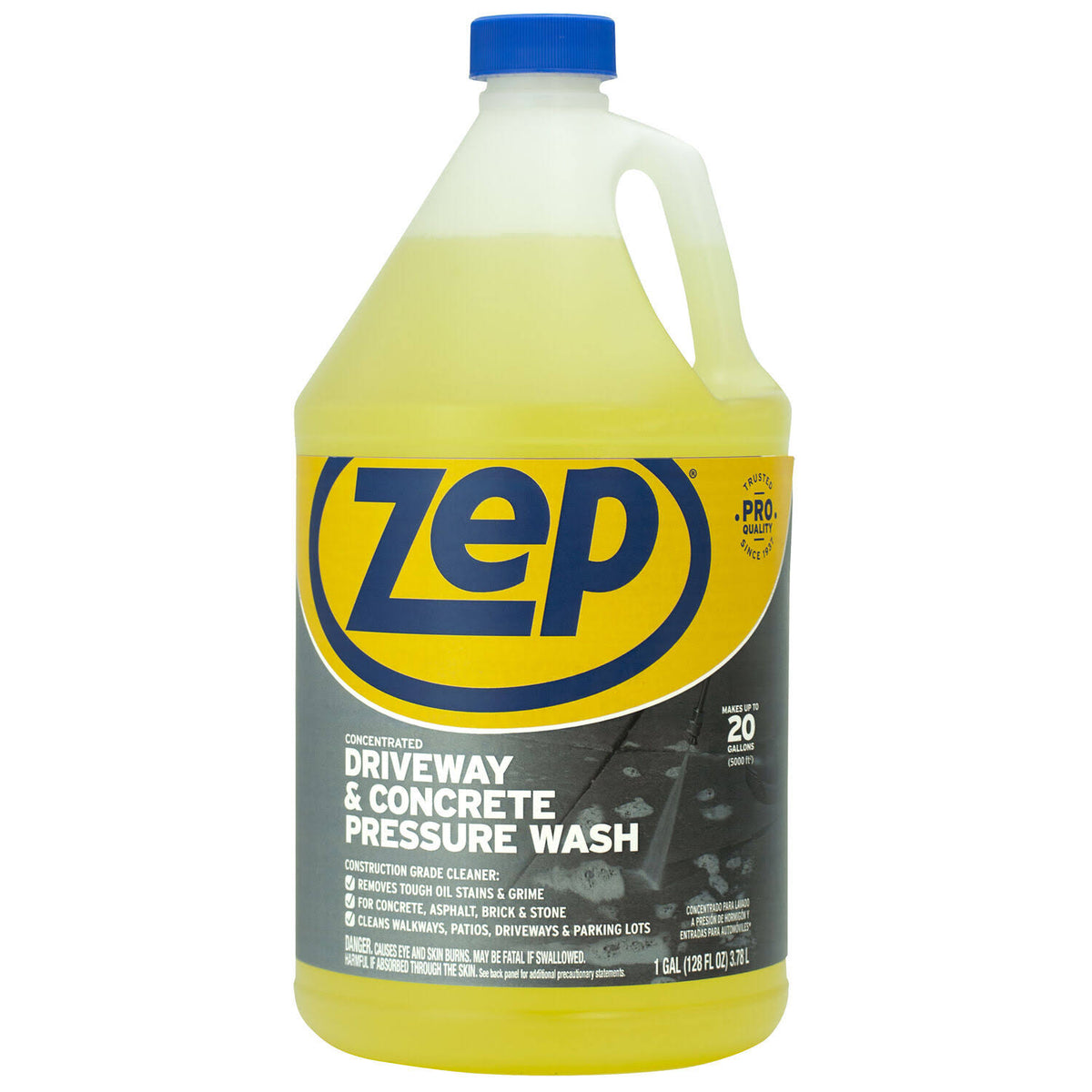 Zep Zubmc128 1-Gallon Driveway and Concrete Pressure Wash Cleaner