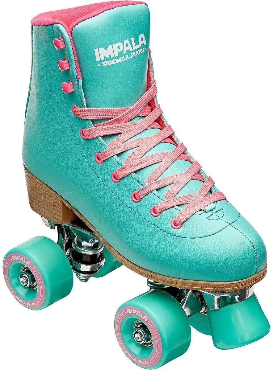 Impala Roller Skates - Aqua | Classic Quad Skates for Women and Men, US (Womens) 10
