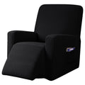 Subrtex Recliner Slipcover with Pockets Stretch Furniture Chair Cover, Black (Back Width 24 inch-32 inch & Height 29 inch-36.5 inch)