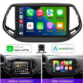Eforcase 2+32G Car Stereo Radio for Jeep Compass 2017 - 2019, Support Wireless Carplay Android Auto 9" Touch Screen Android 13 Bluetooth GPS Navigation Car Player Radio