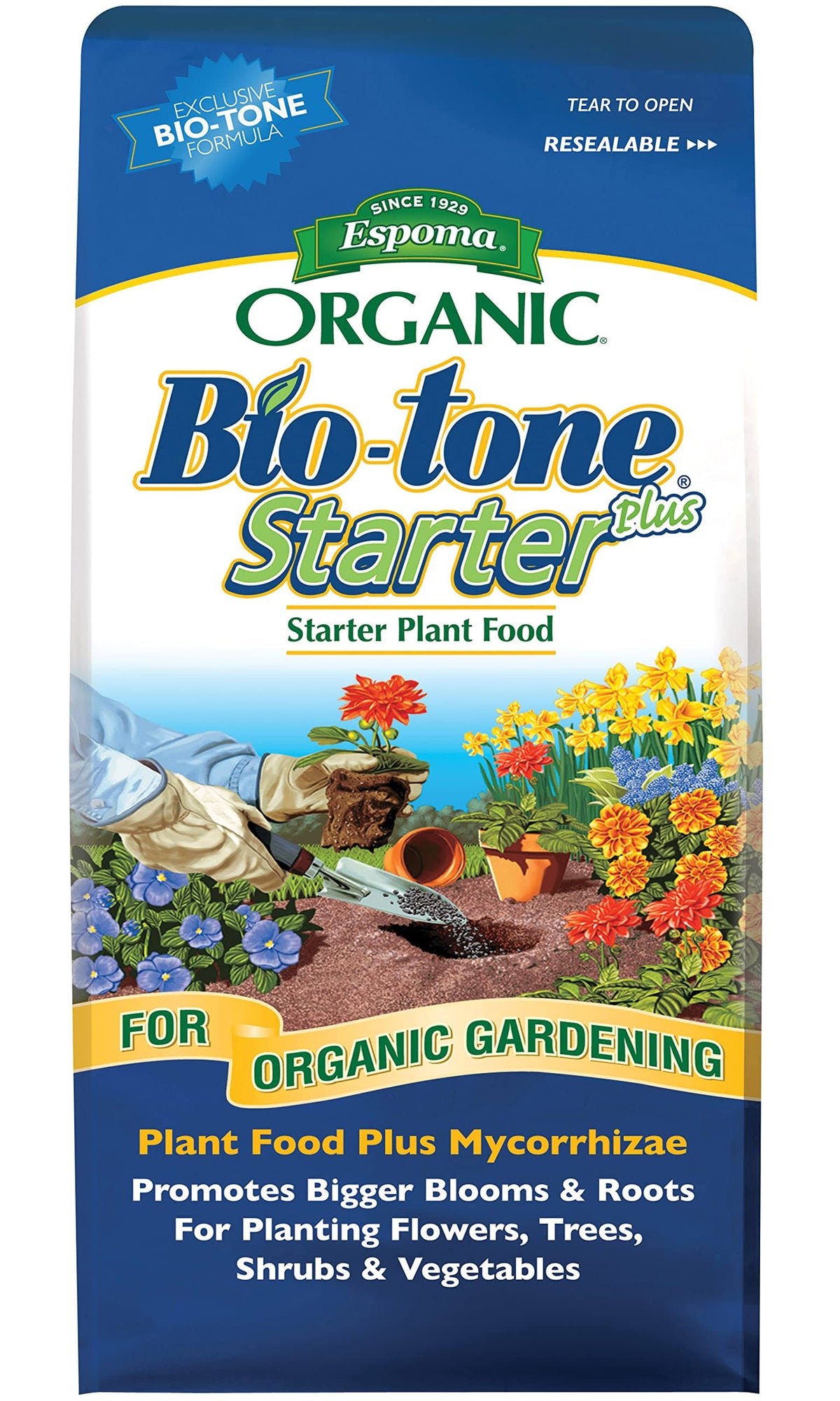 Espoma Organic Bio-tone Starter Plus Plant Food, 8 lbs,