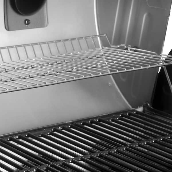 Double Play 1, 260 Sq., In. 3 - Burner Gas and Charcoal Grill in Black