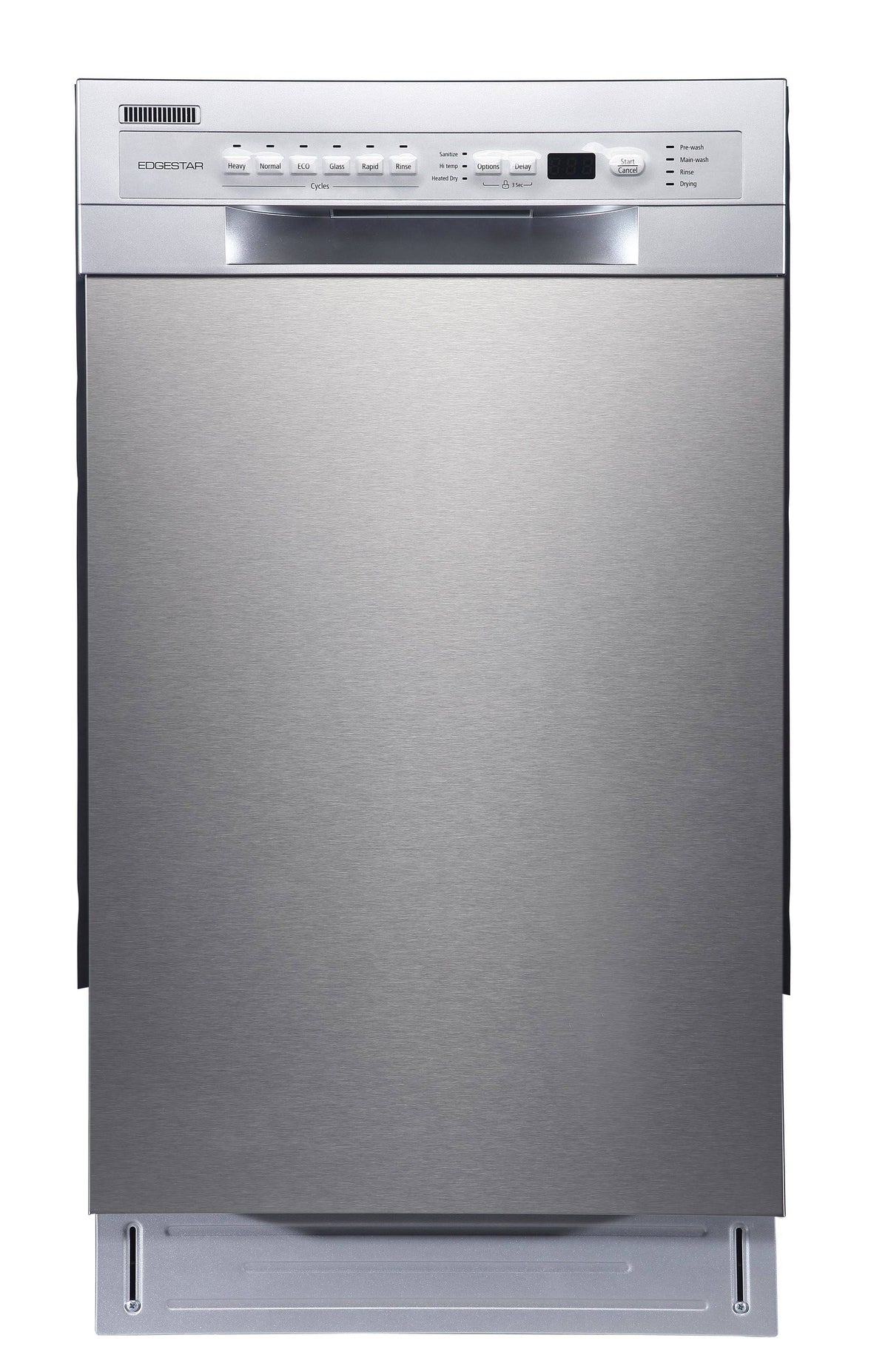 EdgeStar Bidw1802ss 18 inch Wide 8 Place Setting Energy Star Rated Built-In Dishwasher, Stainless Steel