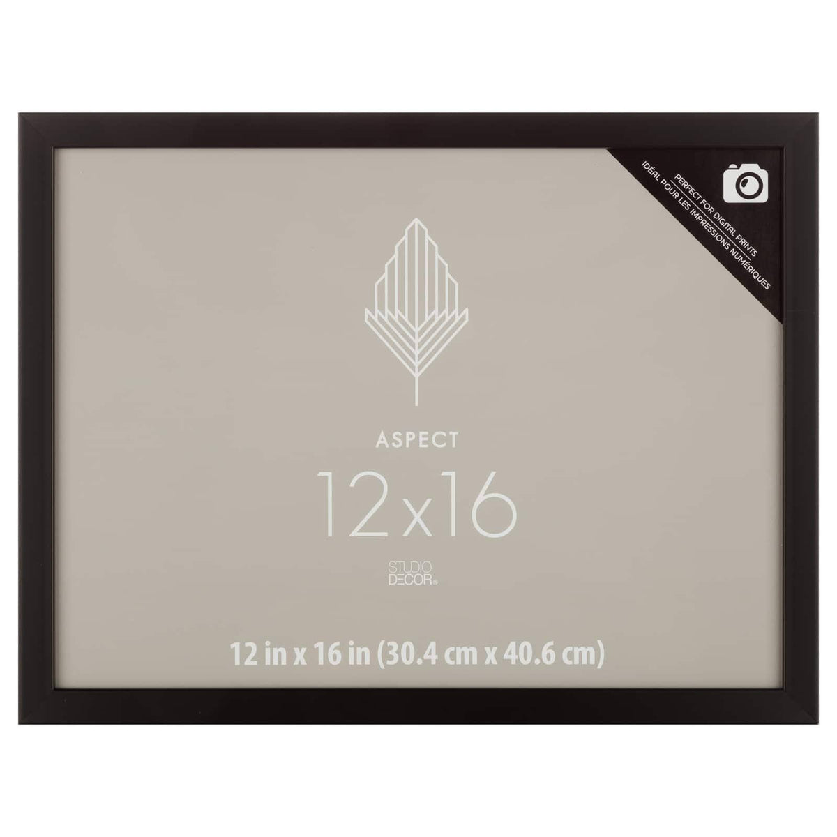 Studio Decor Aspect 12" x 16" Black Narrow Frame - Each