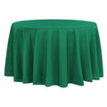 Polyester 120" Round Tablecloth - Emerald Green
