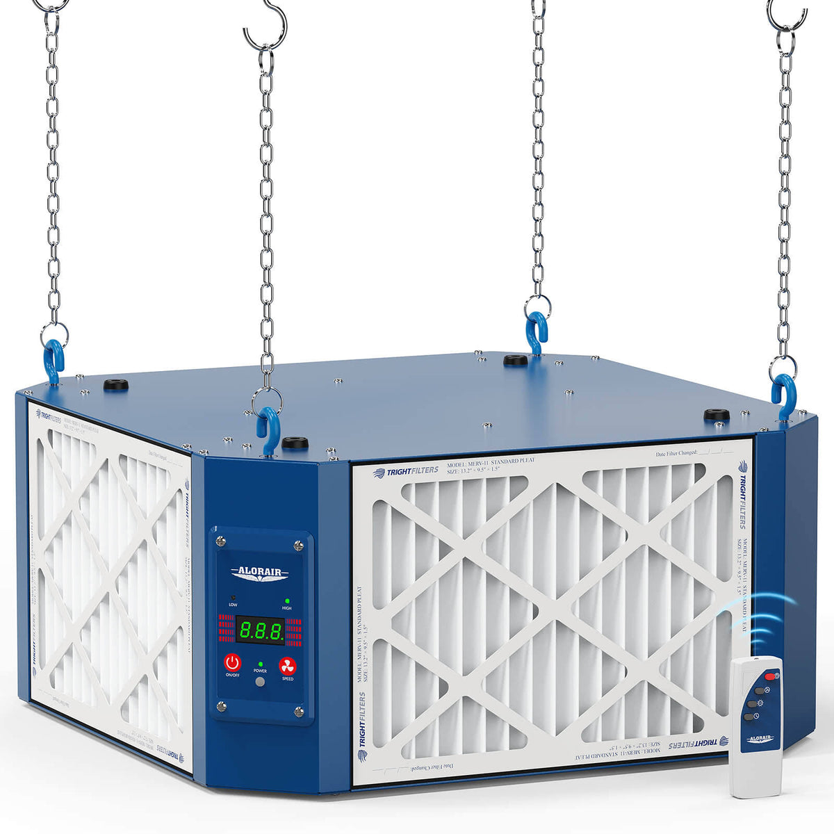 AlorAir 360 Degree Intake Air Filtration System (1350 CFM) Wood Shop Dust Collector