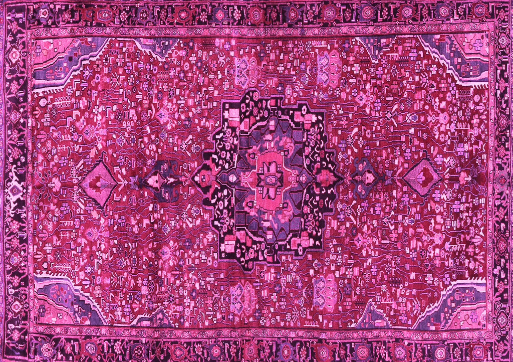 Ahgly Company Indoor Rectangle Persian Pink Traditional Area Rugs, 8' x 10'
