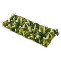 Greendale Home Fashions 51" Outdoor Bench Cushion, Palm Leaves White