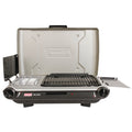 Tabletop Propane Gas Camping 2-in-1 Grill/Stove 2-Burner. Gray. 2000038016