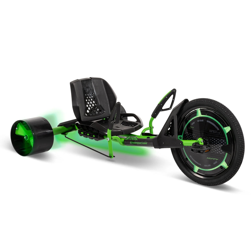 Huffy 20" Green Machine Drift Trike, Fits Riders Ages 8+ Years, Drift and Spin, Green/Black, Unisex, Kids