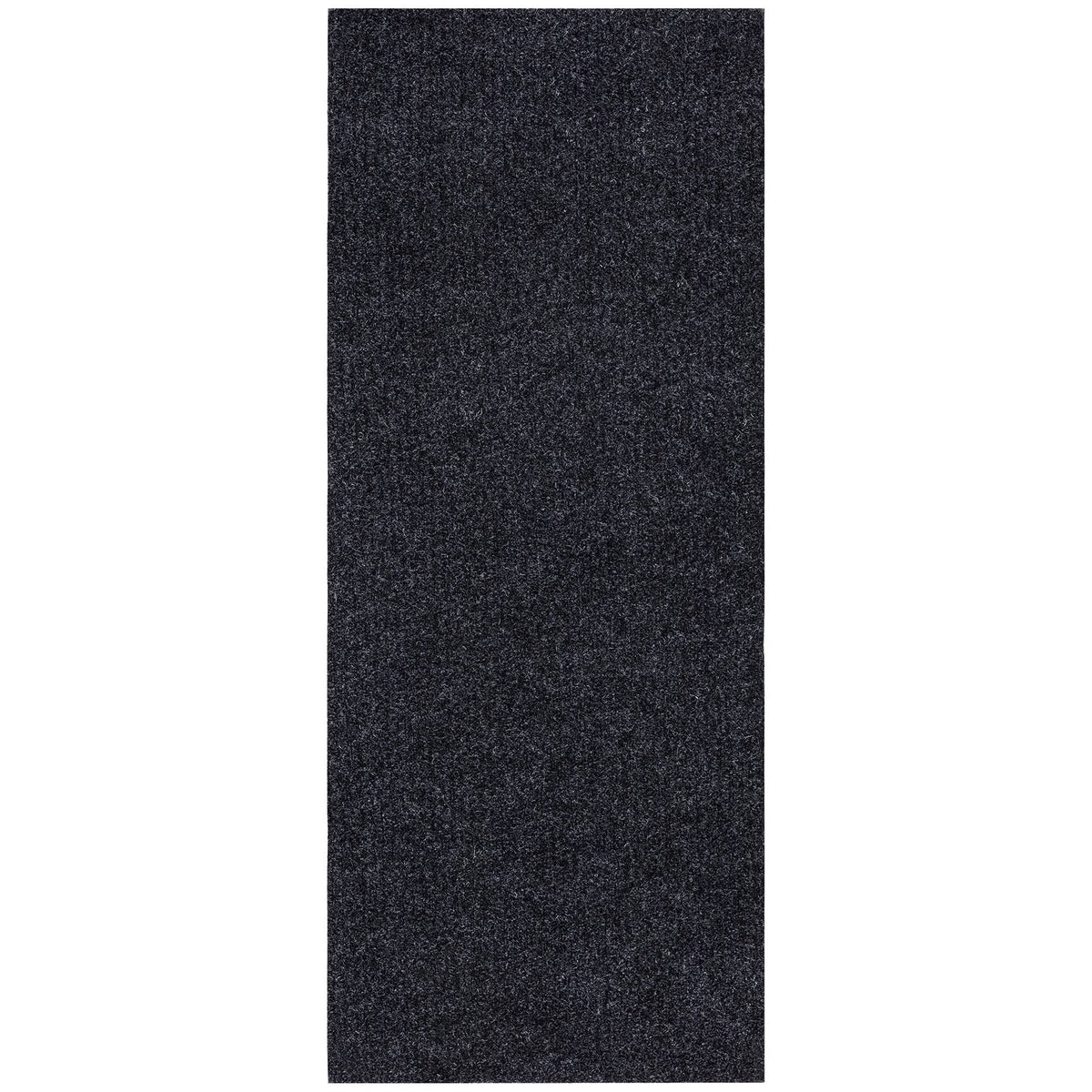 Ottomanson Indoor Outdoor Washable Nonslip Rug, Black, 2x5 ft