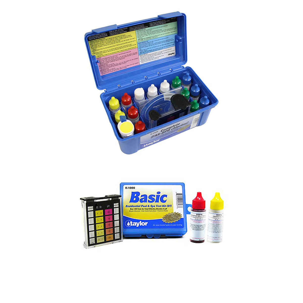 Taylor K2006 Complete Pool Chlorine Test Kit with Additional Basic Kit