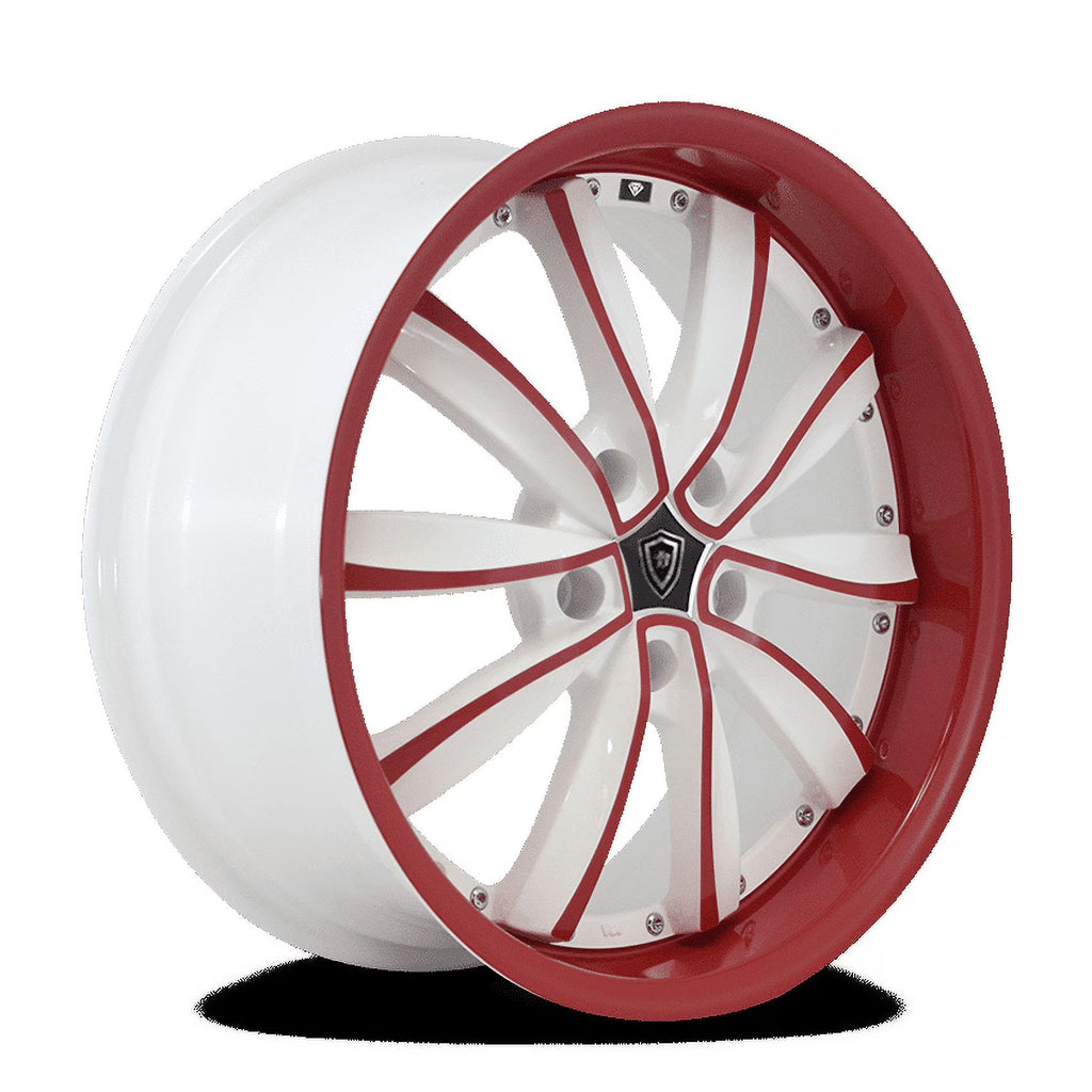 18X8 5 - 100 W - DIAMOND #981 WHITE/RED FACE (WPR) 35/73.1