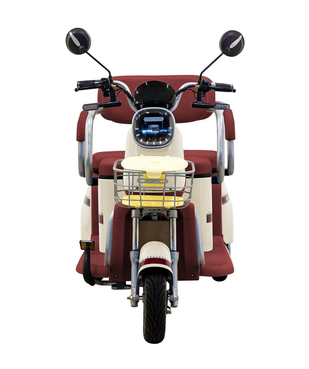 Massimo MGC E - Trike 3 - Wheel Electric Cart - 17 MPH, 2 - Seater Adult Scooter - Blue