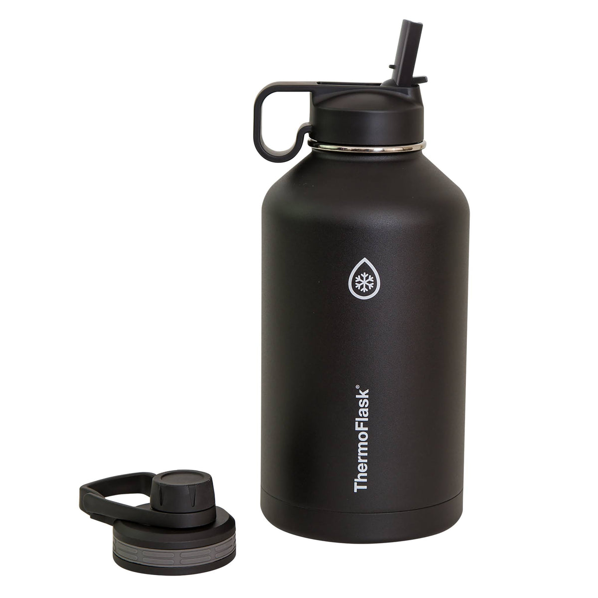 Thermoflask Double Stainless Steel Insulated Water Bottle 64 oz Black