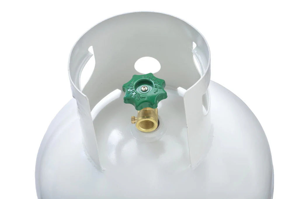 Flame King 100 lb Steel Propane Tank Cylinder POL Valve (Ships Empty)