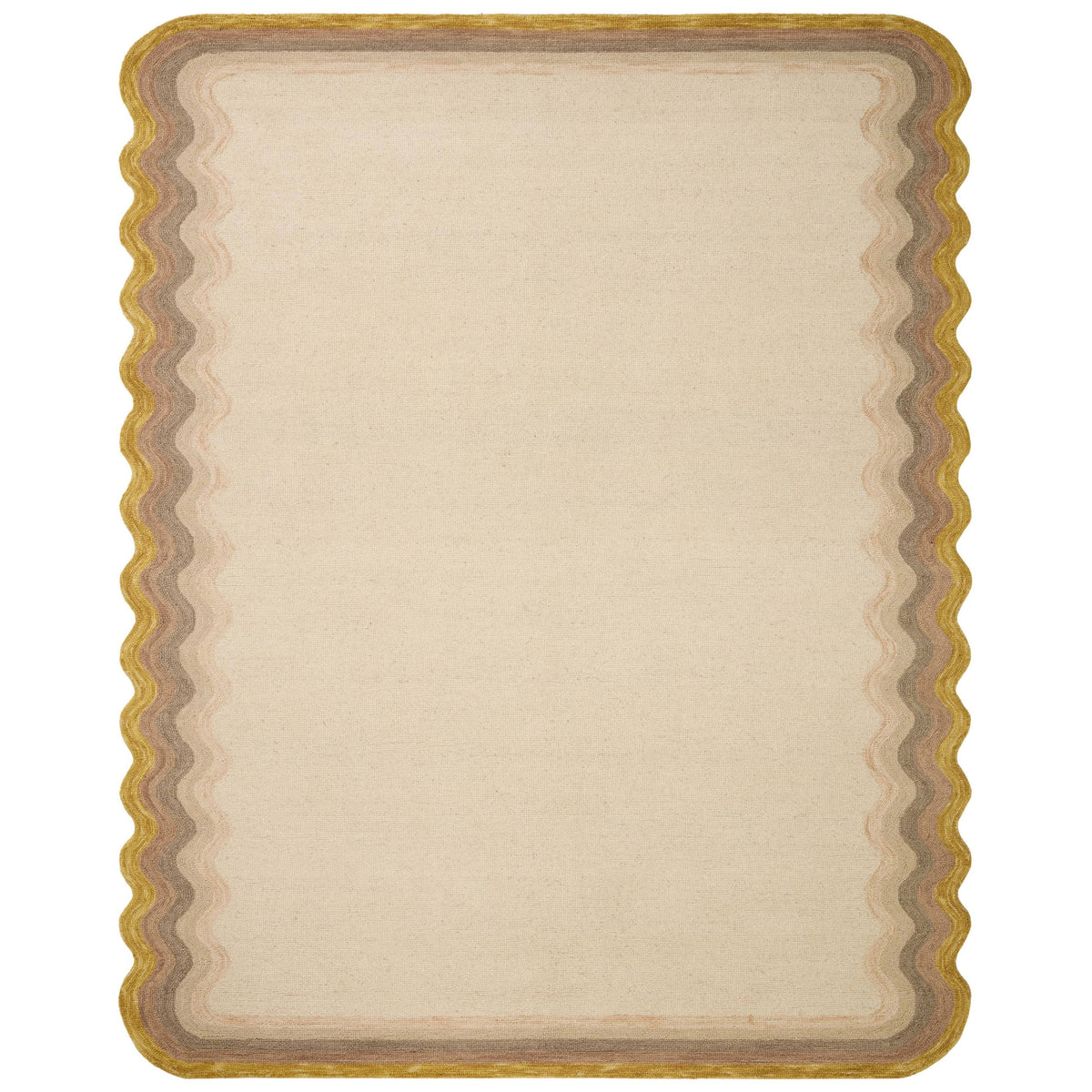 Justina Blakeney x Loloi Buena Onda Ivory / Multi Area Rug (BUE-01) 18" x 18" Sample