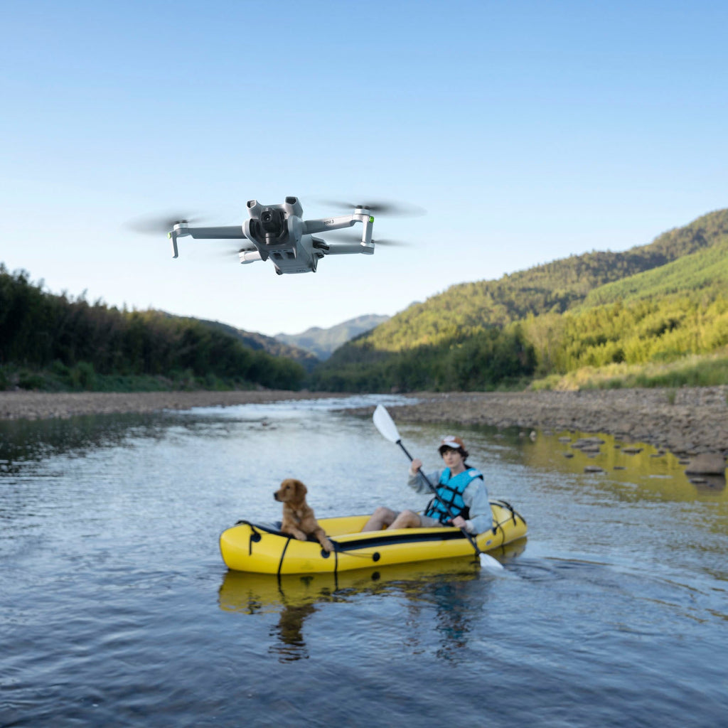 Mini 3 Fly More Combo Drone and Remote Control with Built-in Screen - Gray