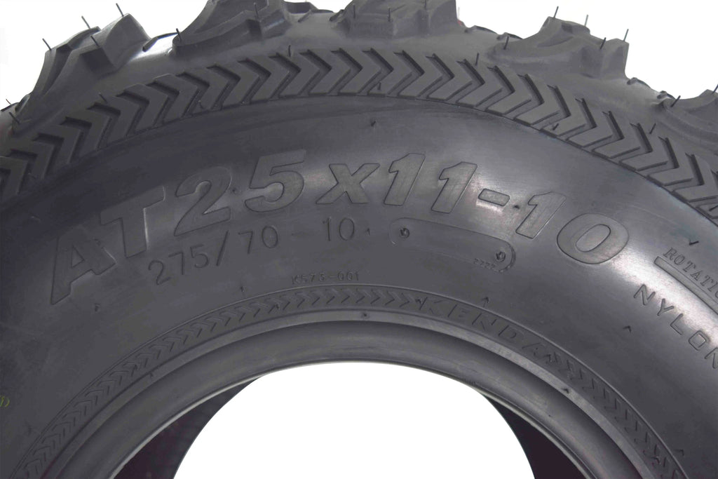Kenda Bear Claw EX (2) 25x8 - 12 Front & (2) 25x11 - 10 Rear ATV 6 PLY Tires 4 Pack Set