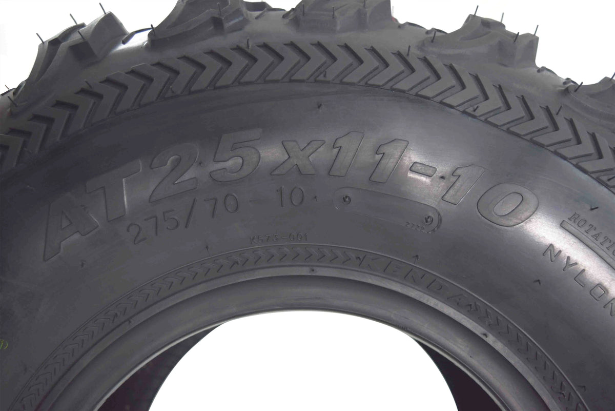 Kenda Bear Claw EX (2) 25x8 - 12 Front & (2) 25x11 - 10 Rear ATV 6 PLY Tires 4 Pack Set