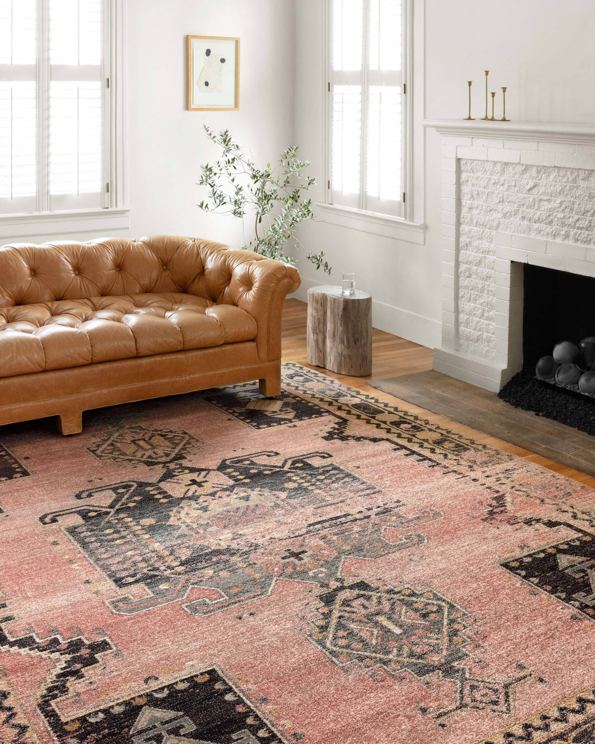 Loloi II Jocelyn JOC-06 Rose Rose Rug - 6 ft 7 in x 9 ft 7 in