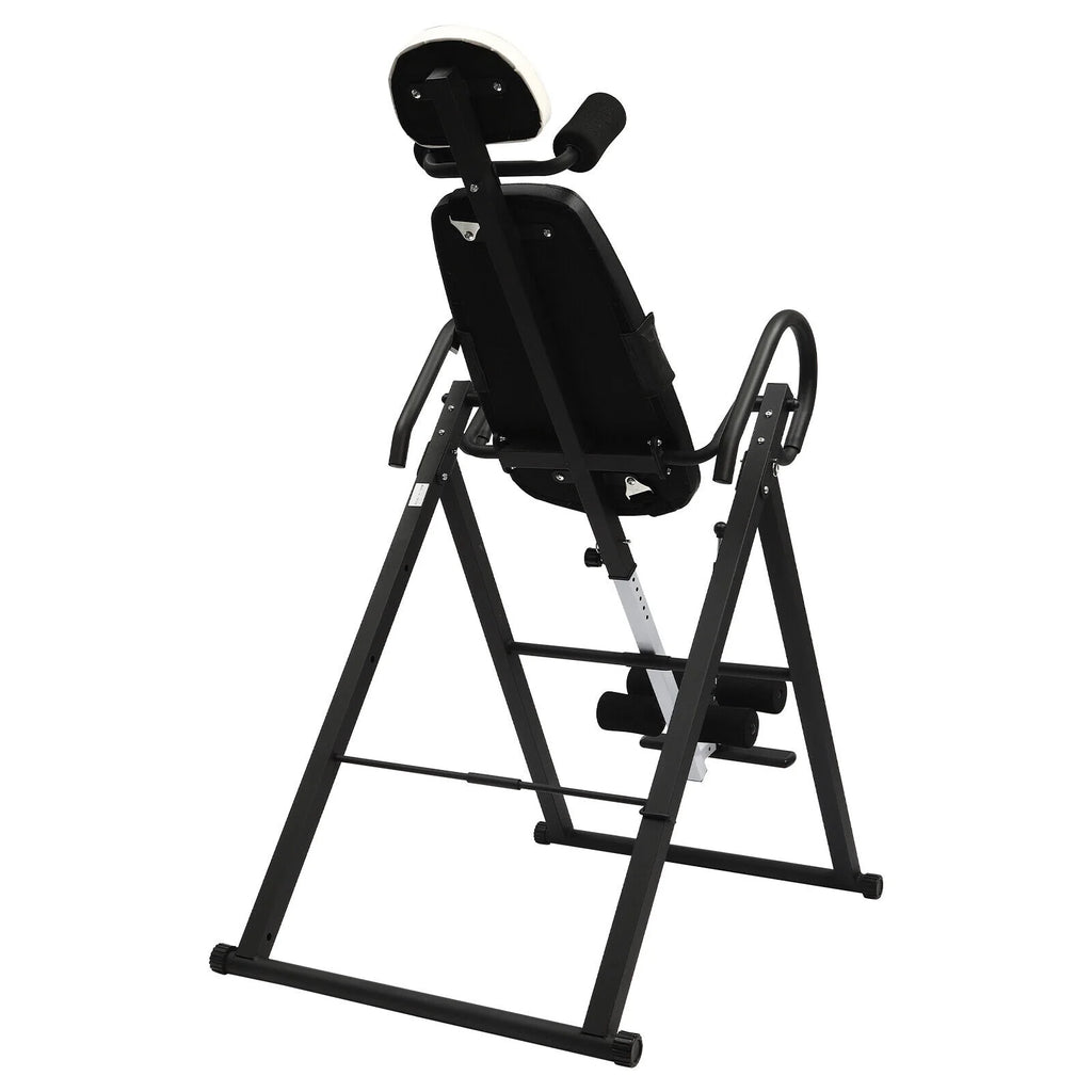 Foldable Inversion Table Teeter Advanced Back Pain Ankle Relief Gravity Fitness