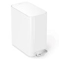 simplehuman 5L Slim Stainless Steel Step Trash Can White