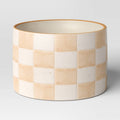 Checker Stoneware Indoor Outdoor Planter Pot Ivory 5.88"x5.88" - Threshold
