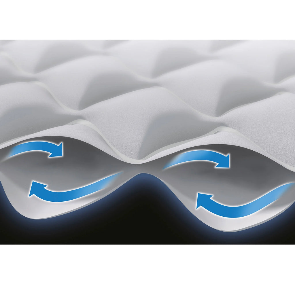 Open Box Intex Supreme Air Flow Fiber Tech Air Mattress W/ Built in Pump, Twin