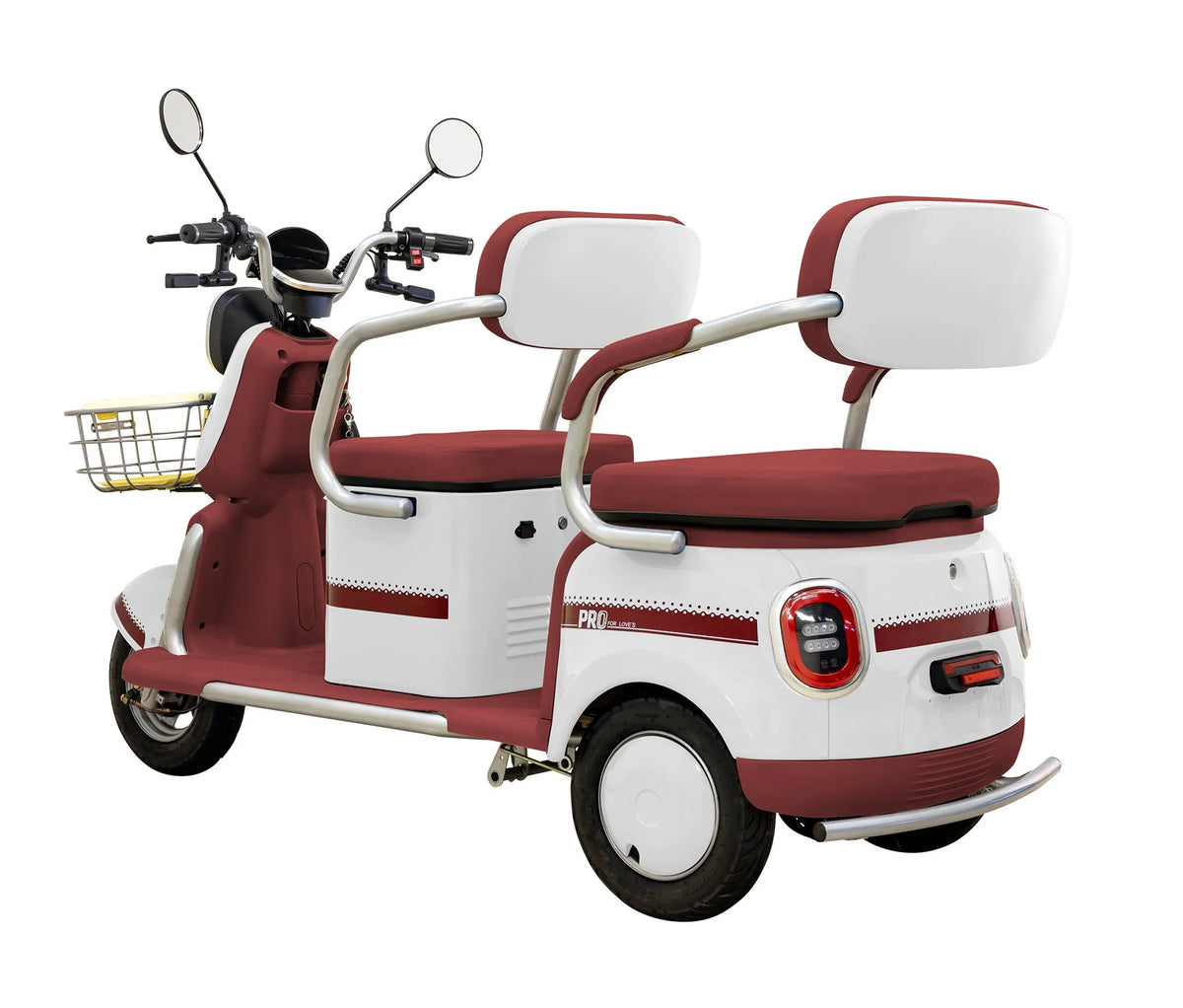 Massimo MGC E - Trike 3 - Wheel Electric Cart - 17 MPH, 2 - Seater Adult Scooter - Blue