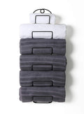 Soduku Towel Rack Wall Mounted Metal Wine Rack Towel Shelf for Bathroom