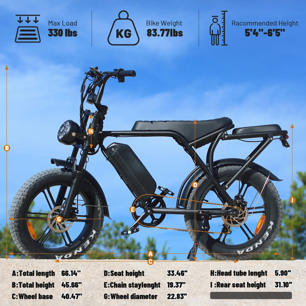 VTOKW Electric Bike for Adults, 1000W Peak Motor Adult Electric Bicycle, 48V 15.6ah Battery, up to 31MPH, 20'' Fat Tire Ebike, Dual Disc Brakes Mountain Bike for Cycling, 7 Speed E Bike, E - Bike UL2849