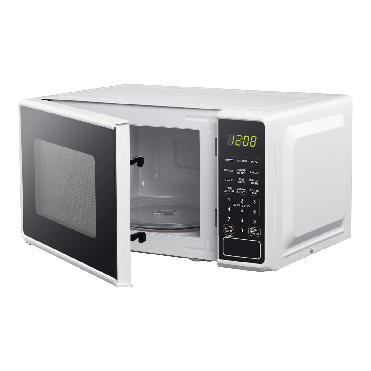 Mainstays 0.7 Cu. Ft. Countertop Microwave Oven, 700 Watts, White, New