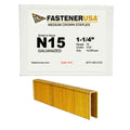 N15 Medium Crown Staples, 16 Gauge, 7/16 in Crown, 1-1/4 in Leg, Galvanized (10,000-Pack)