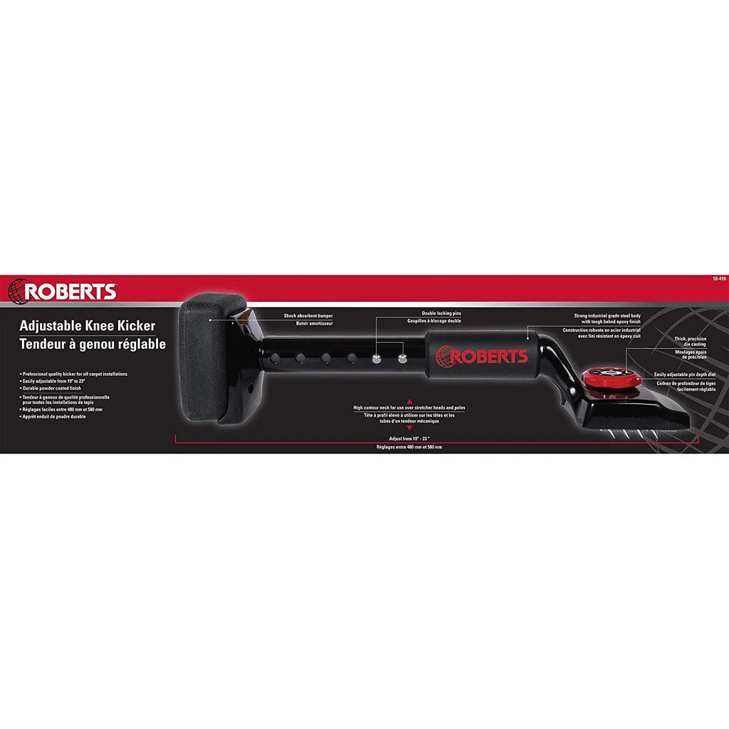 Roberts 10 - 410 Black Adjustable Carpet Knee Kicker