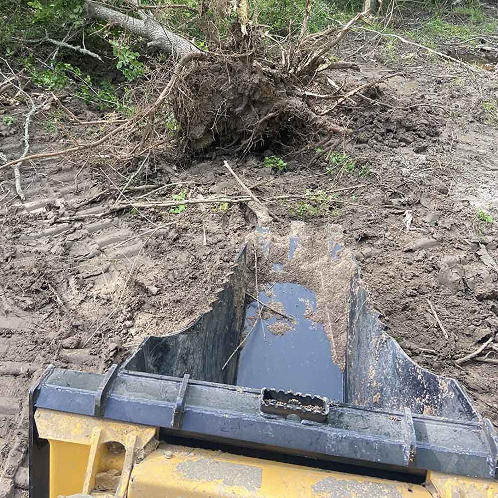 Titan Attachments Economy Series Stump Bucket Tree Scoop Digger