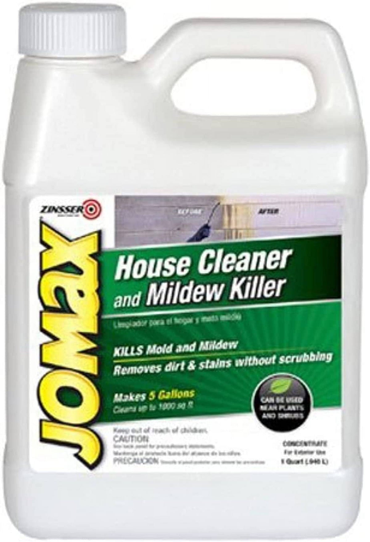 Zinsser - 60104 - Jomax House Cleaner and Mildew Killer, 1 Qt.