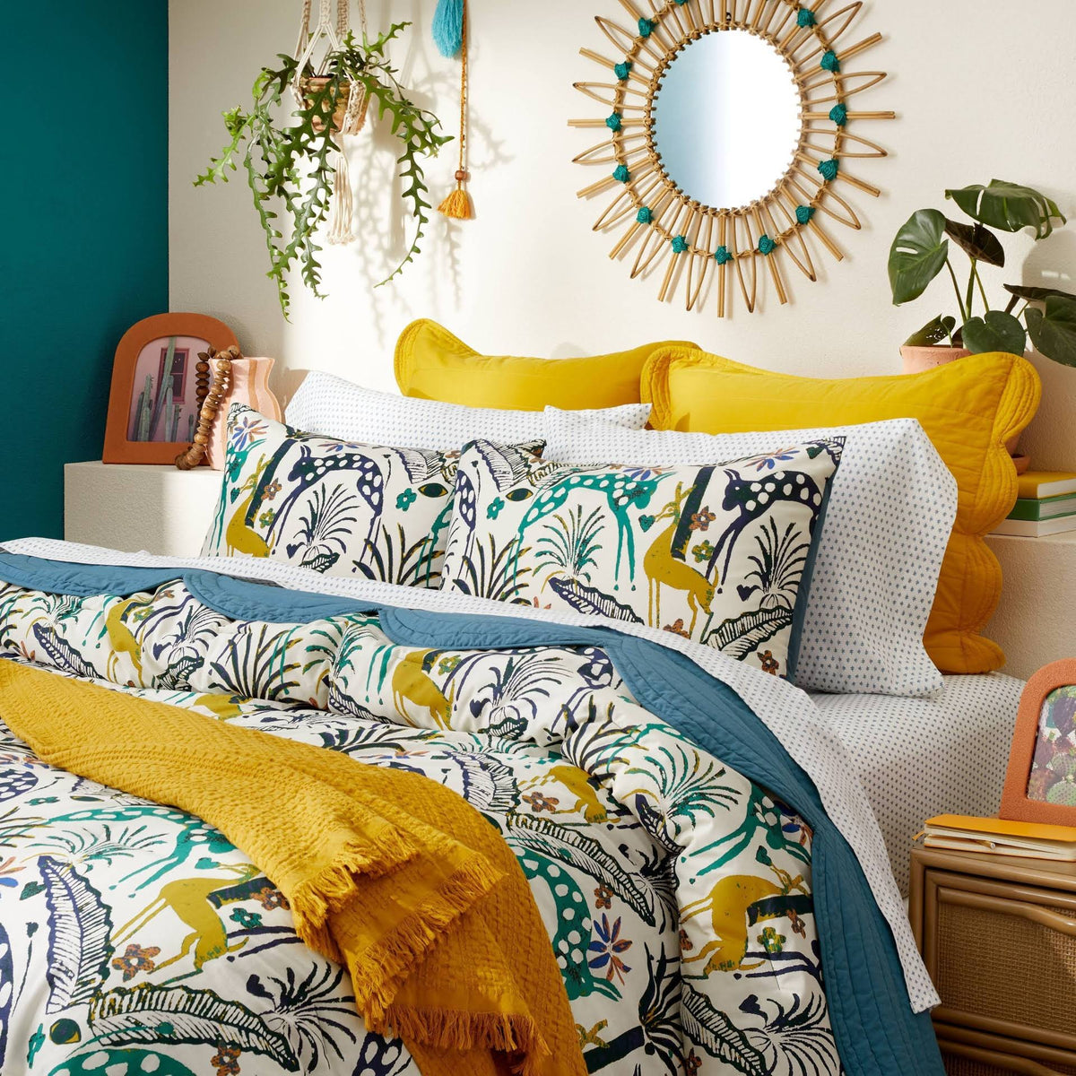 3PC King Jungle Print Comforter & Sham Set - Opalhouse Designed with Jungalow