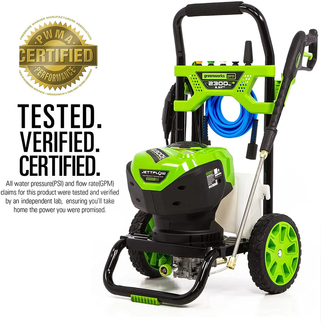 Greenworks 2300 PSI at 2.3 GPM AC Electric 120V Brushless Pressure Washer 5118002VT